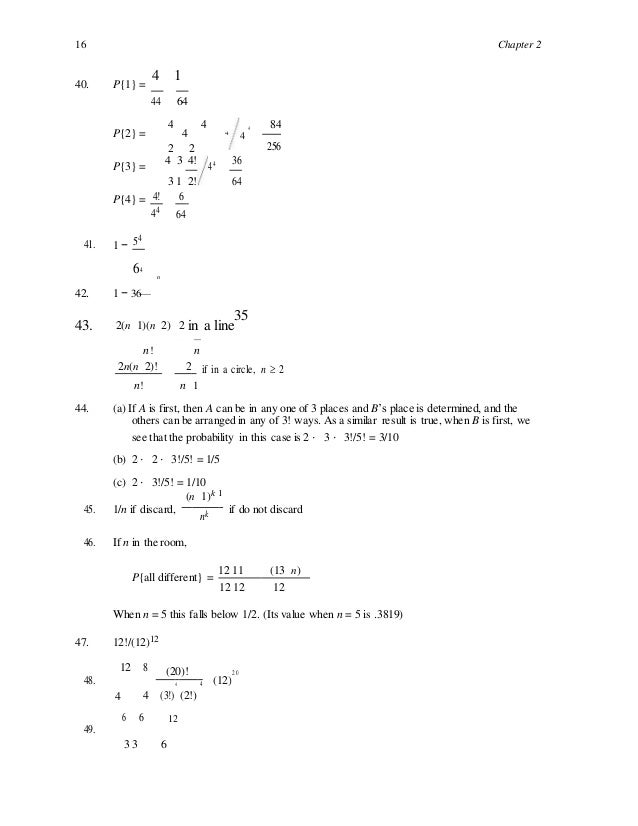 a first course in probability 8th edition solutions